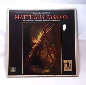 JS Bach Matthaus-Passion (1970) 4 Vynal Records Box Set Telefunken - Imagen 1 de 4