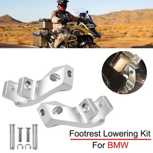 Rear Footpegs Relocation Footrest Lowering Kit For BMW R1200GS R1250GS S1000XR - Picture 1 of 12