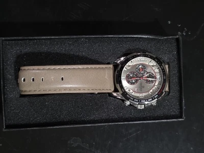 NAVIFORCE Reloj Deportivo Hombre Analógico Cuarzo Cronógrafo Correa Cuero Estuche 46mm Foto 1 de 4