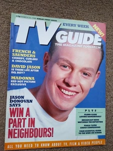 TV GUIDE March 25, 1989. FIRST ISSUE. Glenn Close. Madonna. Paula Yates. - Picture 1 of 15