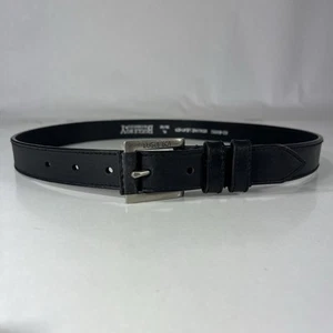 Bugle Boy Black Genuine Leather Belt - Size 30 - Picture 1 of 7