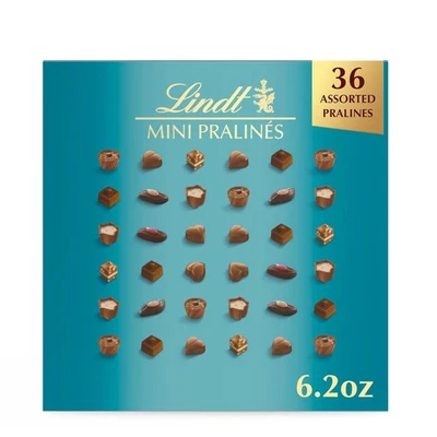 Lindt Mini Pralinen, verschiedene Schokoladenbonbons mit Premium-Füllung, 6,2 Unzen  - Bild 1 von 4