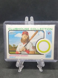 2022 TOPPS HERITAGE BRANDON MARSH CC-BM ROOKIE CLUBHOUSE COLLECTION JERSEY RELIC - Picture 1 of 2