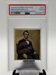 1934 Eckstein-Halpaus ABRAHAM LINCOLN #192 PSA 2 President - Picture 1 of 2