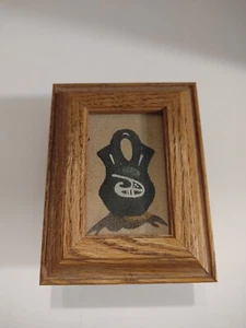 Navajo Sand Painting Box Native American Southwestern Indian Wedding Vase A1 - Picture 1 of 13
