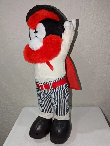 Texas Tech Raiders Mascot 20" Tall Black White Red with  Red Cape Cover