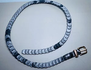 Cintura boho donna vintage anni 90 nera sbiadita 36 pollici - Foto 1 di 4