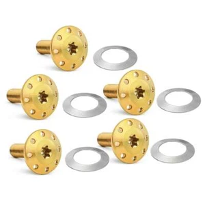 Arlen Ness Gold Holeshot Front Brake Rotor Bolt Kit 4 Harley 24 FLH & Pan Ame... - Picture 1 of 5