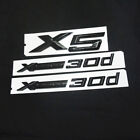 Glossy Black 1X Small X5 + 2X Xdrive 30D Plastic Badge Emblem Sticker F15 Engine