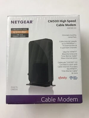 Netgear CM500 High Speed Cable Modem DOCSIS 3.0 Up To 680 Mbps 16X4  - Image 1 of 4