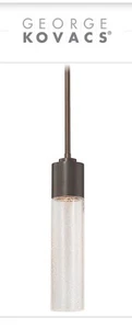 George Kovacs P971-647 Light Rain Copper Bronze Patina Mini Pendant NEW G01 - Picture 1 of 3