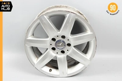 Mercedes R230 SL500 SL550 SL55 AMG 8.5 X R17 17" Wheel Rim Silver 2304010902 OEM - Image 1 of 4