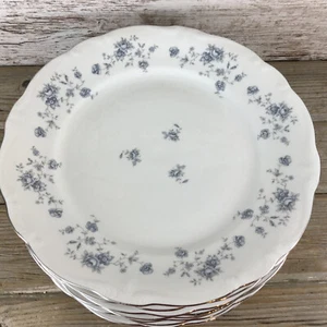 4er Set Johann Haviland Bavaria Blue Garland Brotteller, Dessertteller 6,25" - Bild 1 von 12