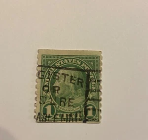 francobolli americani US BENJAMIN FRANCLIN 1 cent - Foto 1 di 4