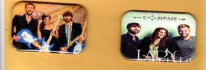 LADY ANTEBELLUM 2 MAGNETI O BOTTONI, PINBACK 2"X3" CON ANGOLO ARROTONDATO - Foto 1 di 5