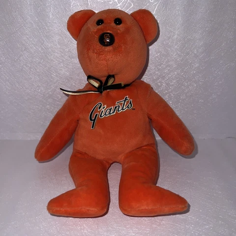 San Franciso Giants Baseball Sports Souvenir Beanie Baby Orange Plush Cover