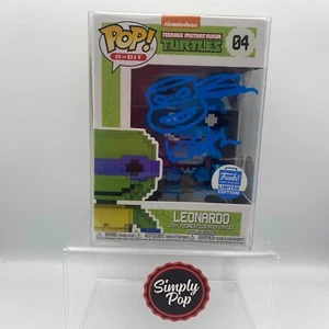 Funko Pop Leonardo 8-bit #04 Autografo Firmato 1/10 Edizione Limitata Kevin Eastm - Foto 1 di 7