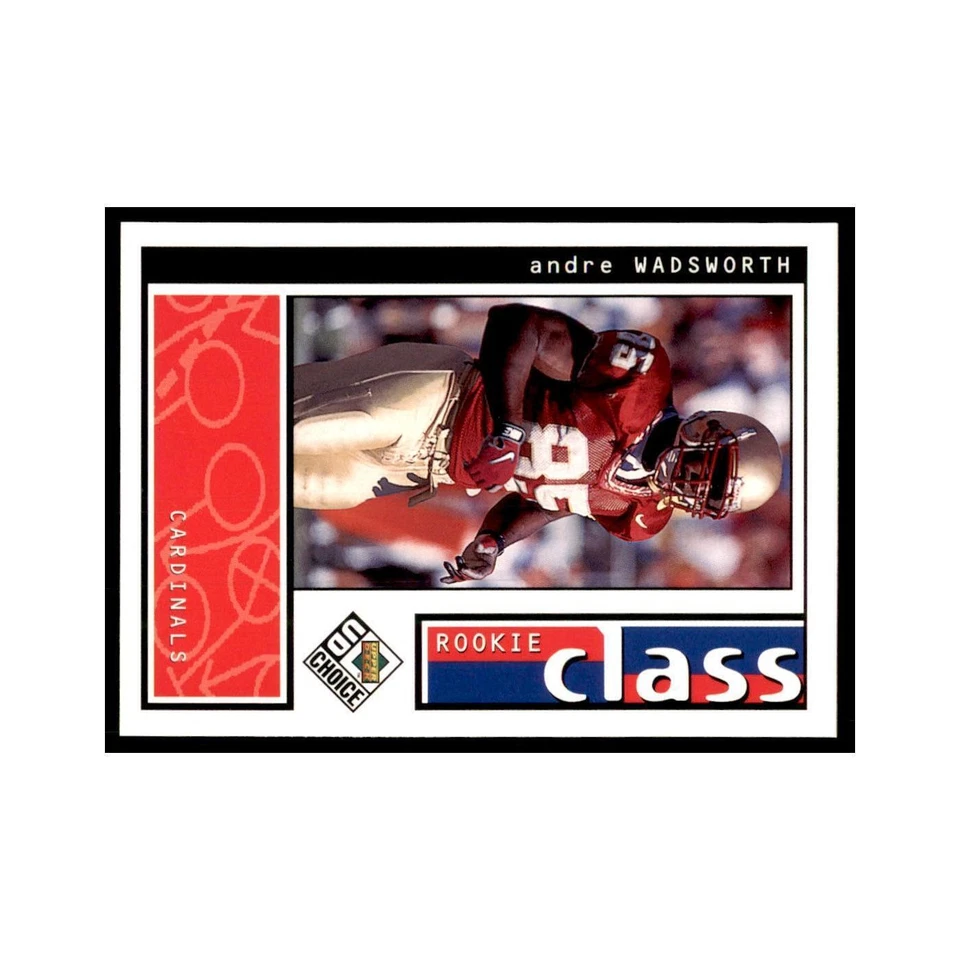Andre Wadsworth Rookie 1998 UD Choice #196 Football Cards Football Card NM - Image 1 of 3