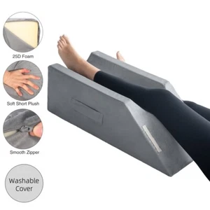 Elevating Memory Foam Leg Pillow Wedge Lightweight Non-Slip Pain Relief Support - Picture 1 of 7