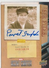 AGENT CARTER (2018) - PAWEL SZAJDA (OVECHKIN) AUTOGRAPH CARD SSR FILES SSRV-PS
