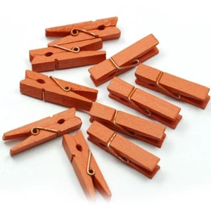 100pcs/Set Mini Colored Wooden Clips for Photo Clips Clothespin Paper Peg Pin... - Picture 1 of 1