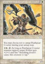 MTG magic cards 2x x2 Light Play, English Pearlspear Courier Onslaught