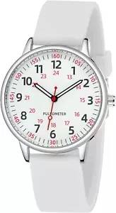 Nurse Watch for Women Waterproof Analog Silicone Watch with Second Hand Nursing - Picture 1 of 12