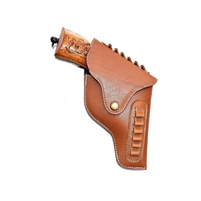 STG Brown Gun Ally Full Cover IOF Revolver Holster 12 Magazines Revolver Case - Image 1 of 4