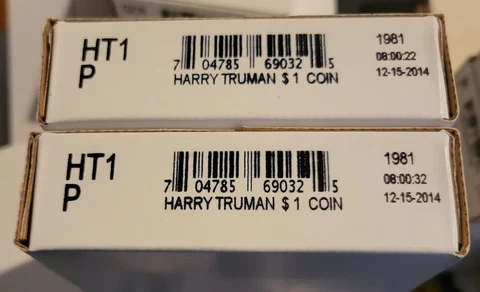 2015 P Harry Truman Presidential Dollar $25 Roll US Mint/Sealed box HT1 Cover