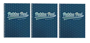 Pukka Pad A4 Notebook Glee Jotta Regolato, Pad Foderato a Spirale con Margini Confezione da 3 - Foto 1 di 2