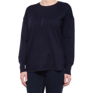 Telluride Clothing Company Womens Pointelle Knit Pullover Blue Sweater Size M - Picture 1 of 9