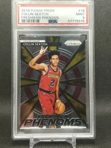 Collin Young Bull Sexton 2018 Panini Prizm Freshman Phenoms #18 MINT PSA 9 Mint - Picture 1 of 1