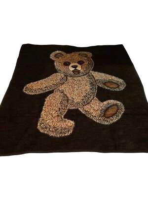 Manta de oso de peluche vintage para tejedores de safari hecha en Alemania Foto 1 de 4