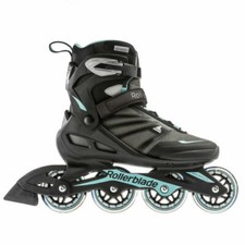 Rollerblade Zetrablade Womens Adult Fitness Inline Skate, Size 10 - Black/Blue