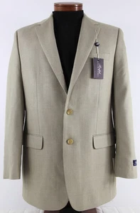 Men's RALPH LAUREN Taupe Tan Silk Wool Jacket Blazer 40L 40 Long NWT NEW $295+ - Picture 1 of 5