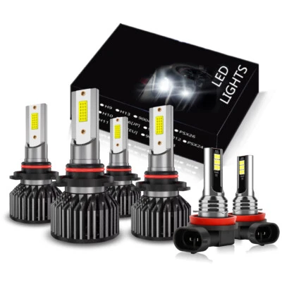 For 2006-2015 Honda Civic Sedan 4-Door LED Headlight bulb Hi/Low Beam Fog Lights - Image 1 of 4