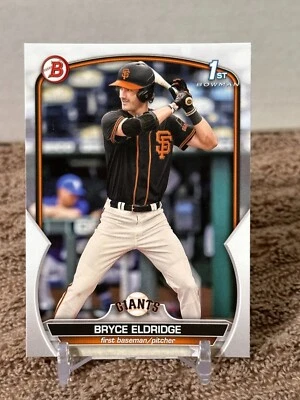 2023 Bowman Draft 1st Paper Prospect card Bryce Eldridge Giants # BD-107 - Image 1 of 2