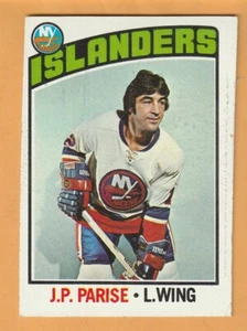J.P. Parise New York Islanders 1976-77 Topps #182 9E - Imagen 1 de 2