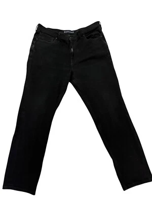 Pantalones de mezclilla rectos relajados Everlane para hombre uniforme negro 35x30 elásticos orgánicos usados Foto 1 de 4