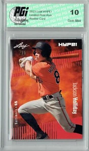 Jackson Holliday 2023 Leaf HYPE! #124 Red SP, Just 5 Made Rookie Card PGI 10 - Picture 1 of 1