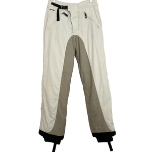SPYDER Nylon Ski Snowboard Pants Kids Size 18 Unisex Beige Team Venom - Picture 1 of 13