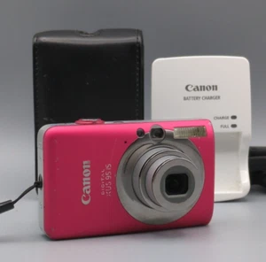 Canon IXUS 95 IS 10,0MP Digital Compact Camera Pink Used, Charger, Sd, Case - Photo 1/24