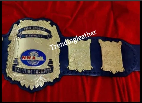 NWA NATIONAL NORTH AMERICAN WRESTLING CHAMPIONSHIP BELT 4MM ZINC PLATES Cover