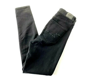 American Eagle 360 Next Level Stretch Black Jeans Size 4 Regular - Picture 1 of 12