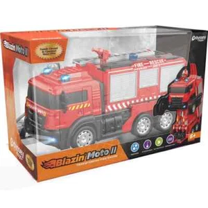 NEW BLAZING MOTO II TRANSFORMING FIRE ENGINE TOY - Picture 1 of 2