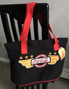 Brand New W Tags Vintage Looking Coca-Cola Tote W Zipper/bag 1986