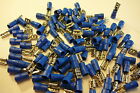 4.8mm blue female spade terminal crimp connector   25 50 100 pack