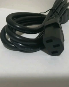 Power cord lead cable US 3 pin plug to C13 10A 1.5m long - Foto 1 di 3