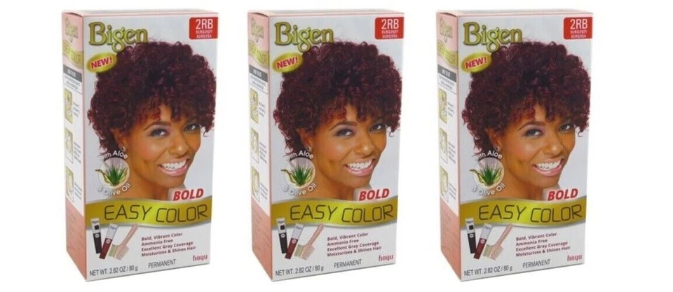 Kit BL Bigen Easy Color #2Rb Borgoña X 3 cuentas Foto 1 de 1