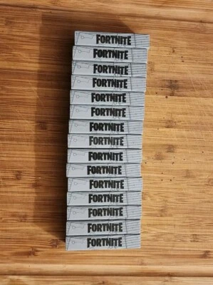 Jenga Gray Fornite  Game Replacement Lot 15 Wood Block Pieces Parts Only  - Image 1 of 2